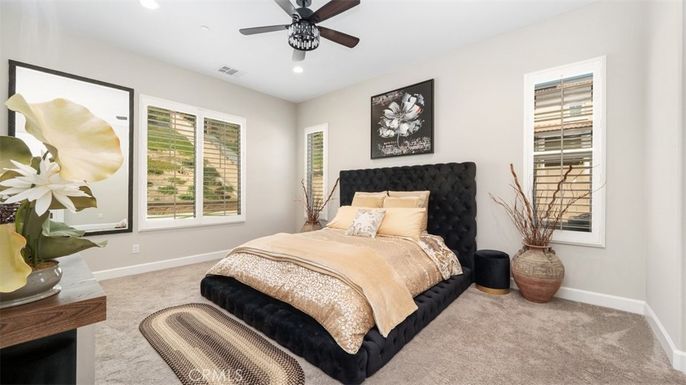 Bedroom, Interior, Recessed Lighting