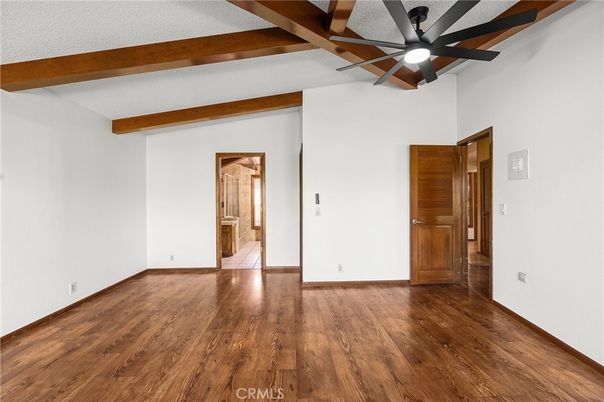 Empty room, Interior, Wooden Beams, Wood Texture Flooring