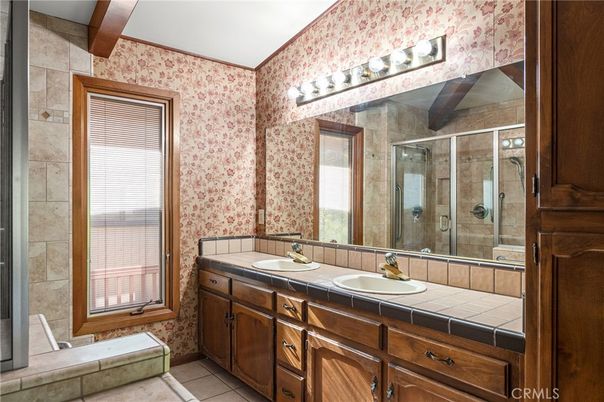 Bathroom, Glass Shower, Interior, Tile Countertops