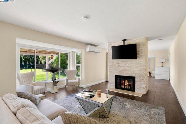 Fireplace, Interior, Living room, Wood Texture Flooring