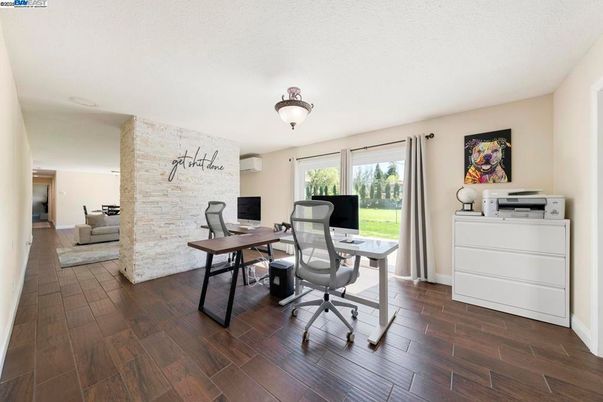 Home Office, Interior, Wood Texture Flooring