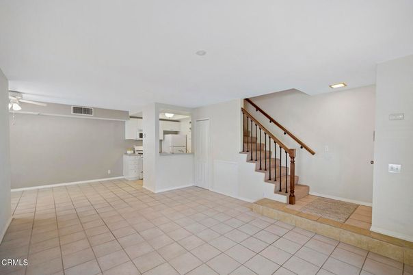 Empty room, Interior, Kitchen, Recessed Lighting