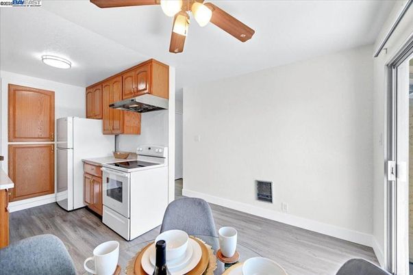 Interior, Kitchen, Wood Texture Flooring