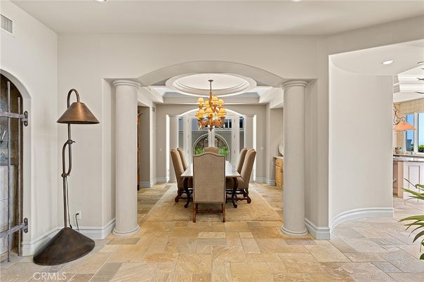 Chandelier, Dining room, Interior, Recessed Lighting