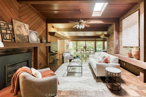 Fireplace, Interior, Living room, Stone Walls, Wooden Ceilings, Wood Texture Flooring, Wooden Walls