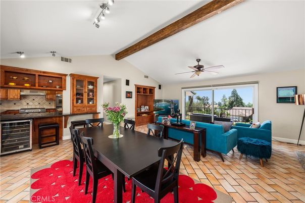Dining room, Interior, Kitchen, Living room, Wooden Beams