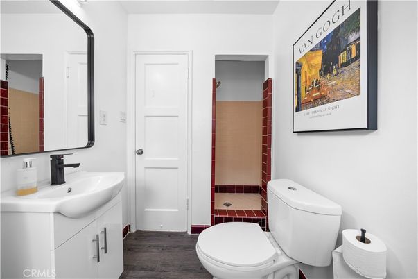 Bathroom, Interior, Wood Texture Flooring