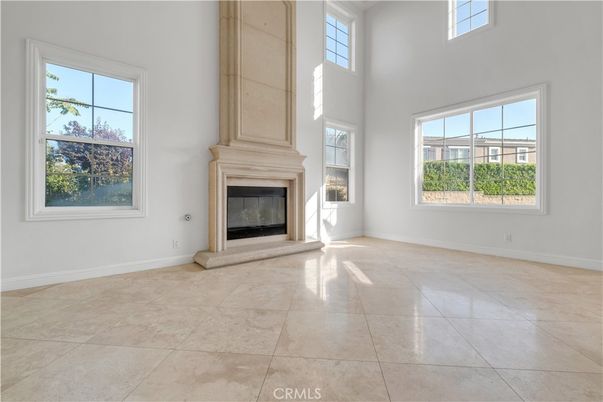 Empty room, Fireplace, Interior