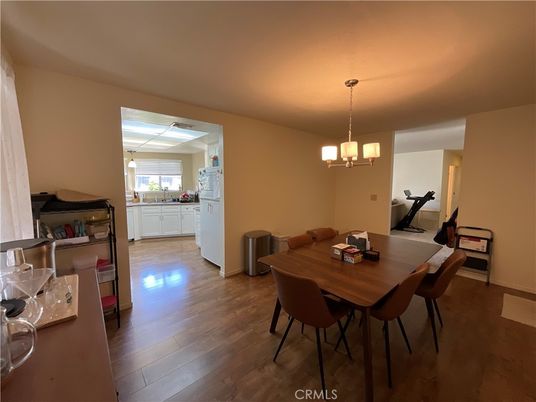Chandelier, Dining room, Interior, Pendant Lights, Wood Texture Flooring