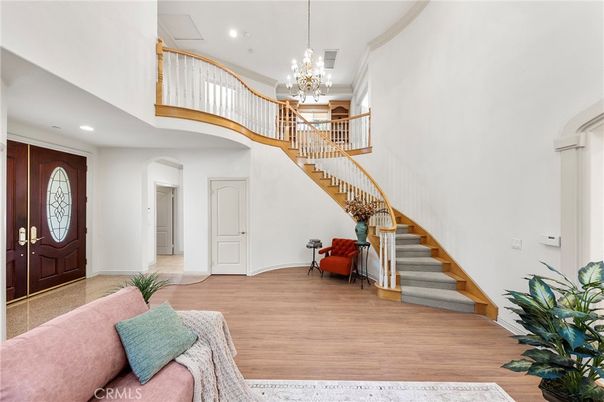 Chandelier, Interior, Recessed Lighting, Wood Texture Flooring