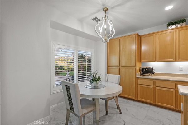 Dining room, Interior, Marble, Pendant Lights, Recessed Lighting