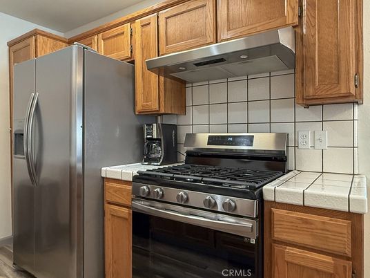 Interior, Kitchen, Stainless Steel Appliances, Tile Countertops