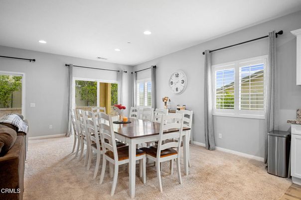 Dining room, Interior, Recessed Lighting