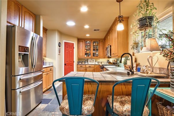 Interior, Kitchen, Pendant Lights, Recessed Lighting, Stainless Steel Appliances