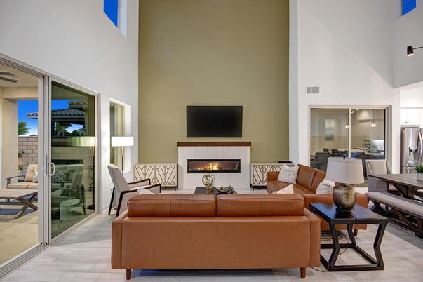 Dining room, Fireplace, Interior, Living room