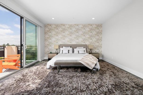 Bedroom, Interior, Recessed Lighting