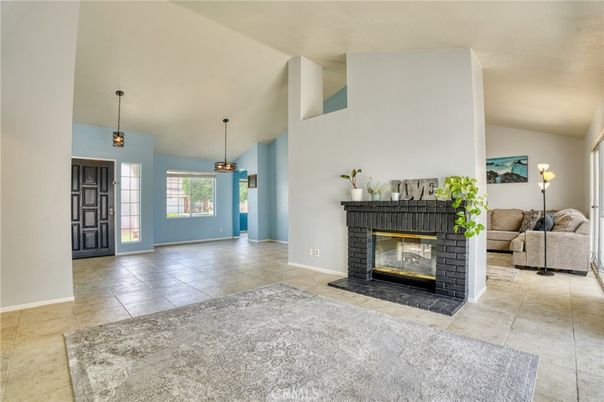 Fireplace, Interior, Pendant Lights