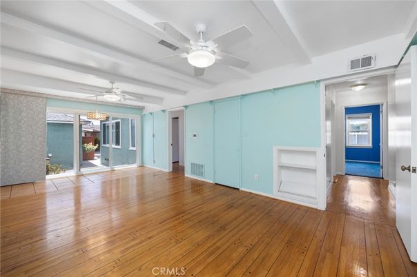 Empty room, Interior, Wood Texture Flooring