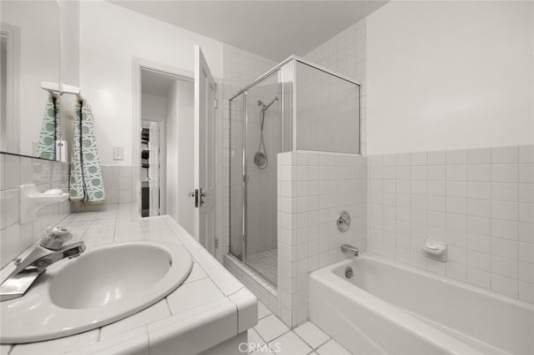 Bathroom, Glass Shower, Interior, Tile Countertops