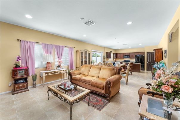 Dining room, Interior, Kitchen, Living room, Recessed Lighting