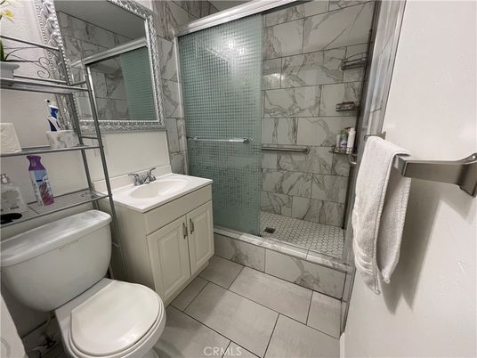 Bathroom, Glass Shower, Interior, Marble Walls