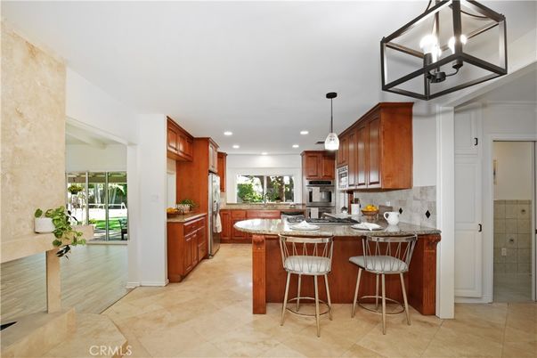 Interior, Kitchen, Pendant Lights, Recessed Lighting, Stainless Steel Appliances