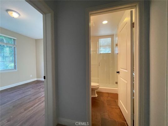 Bathroom, Interior, Recessed Lighting, Wood Texture Flooring
