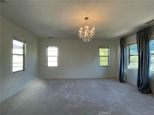 Chandelier, Empty room, Interior