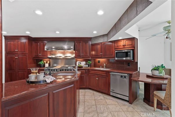 Interior, Kitchen, Recessed Lighting, Stainless Steel Appliances