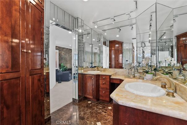Bathroom, Dual Sink Vanities, Glass Shower, Interior