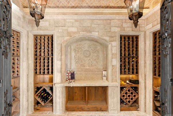 Interior, Stone Walls, Wine Storage