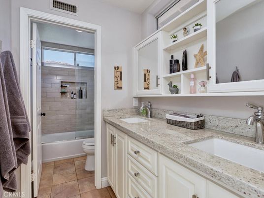 Bathroom, Dual Sink Vanities, Glass Shower, Interior