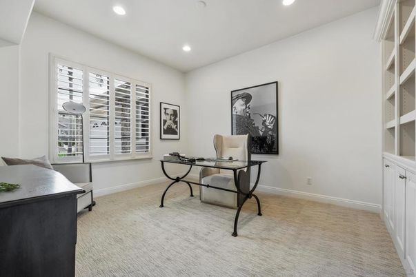 Home Office, Interior, Recessed Lighting