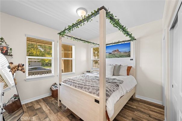 Bedroom, Interior, Wood Texture Flooring