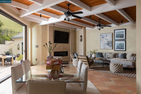 Dining room, Fireplace, Interior, Living room, Wooden Beams, Wooden Ceilings