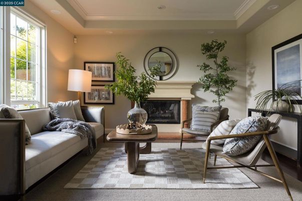 Fireplace, Interior, Living room, Recessed Lighting