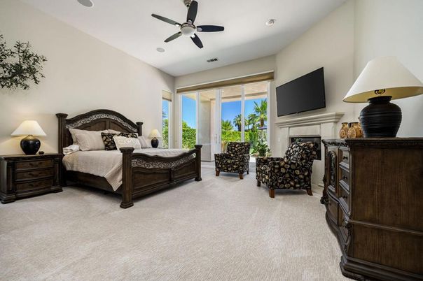 Bedroom, Fireplace, Interior, Recessed Lighting