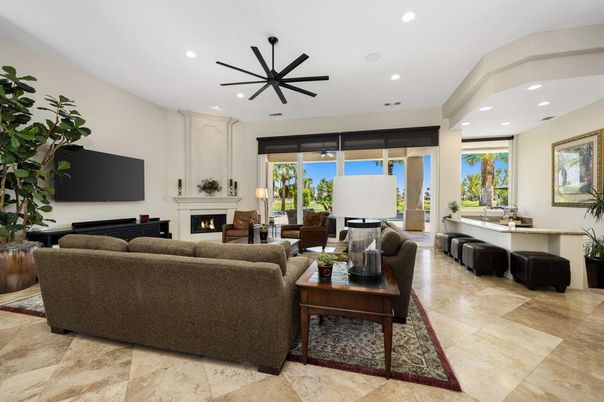 Fireplace, Interior, Living room, Pendant Lights, Recessed Lighting