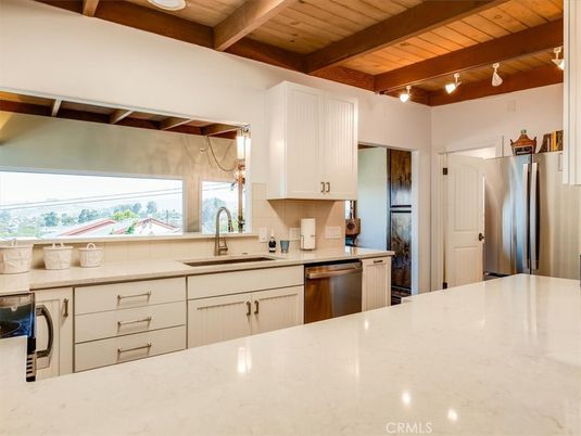 Interior, Kitchen, Stainless Steel Appliances, Wooden Beams, Wooden Ceilings