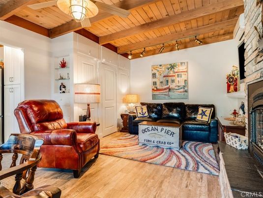 Fireplace, Interior, Living room, Stone Walls, Wooden Beams, Wooden Ceilings, Wood Texture Flooring