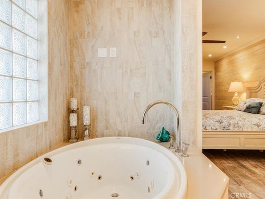 Bathroom, Bedroom, Interior, Recessed Lighting, Wood Texture Flooring