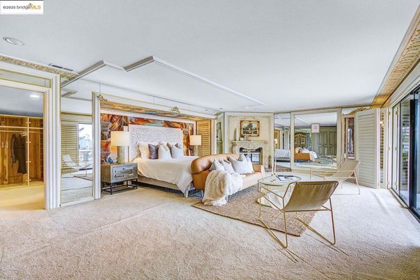 Bedroom, Fireplace, Interior, Recessed Lighting