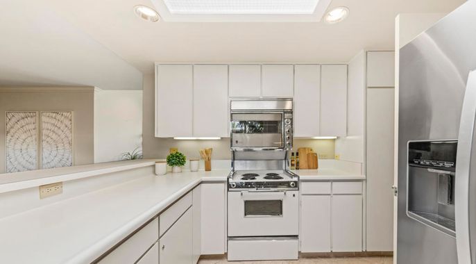 Interior, Kitchen, Recessed Lighting, Stainless Steel Appliances