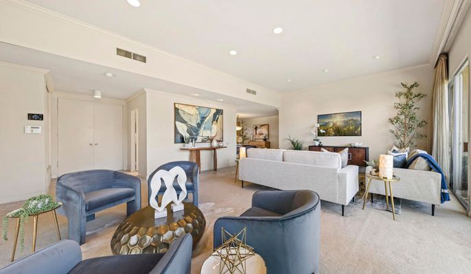 Interior, Living room, Recessed Lighting