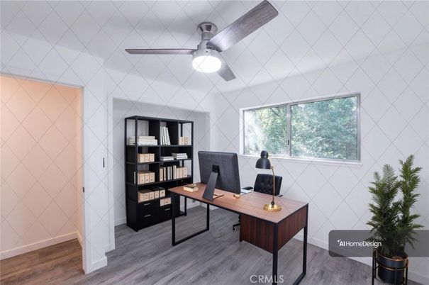 Home Office, Interior, Wood Texture Flooring