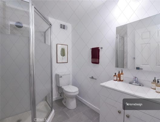 Bathroom, Glass Shower, Interior