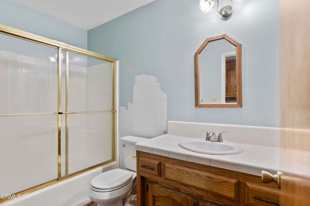 Bathroom, Glass Shower, Interior, Tile Countertops
