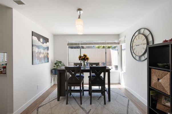 Dining room, Interior, Wood Texture Flooring