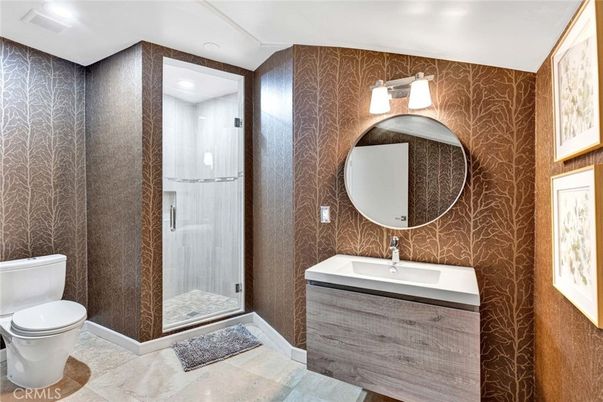 Bathroom, Glass Shower, Interior