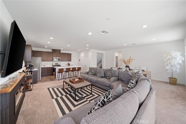 Interior, Kitchen, Living room, Recessed Lighting, Stainless Steel Appliances